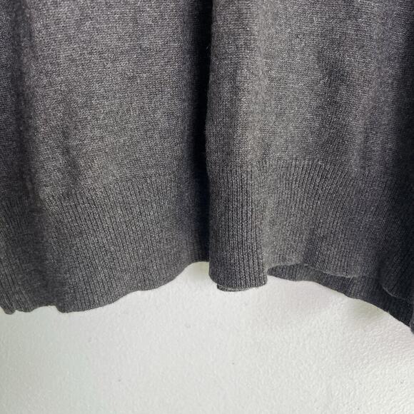 Per Liu Per Lei Mens Silk Cashmere Knit Sweater Sz L Heather Gray Office Career - Picture 5 of 11